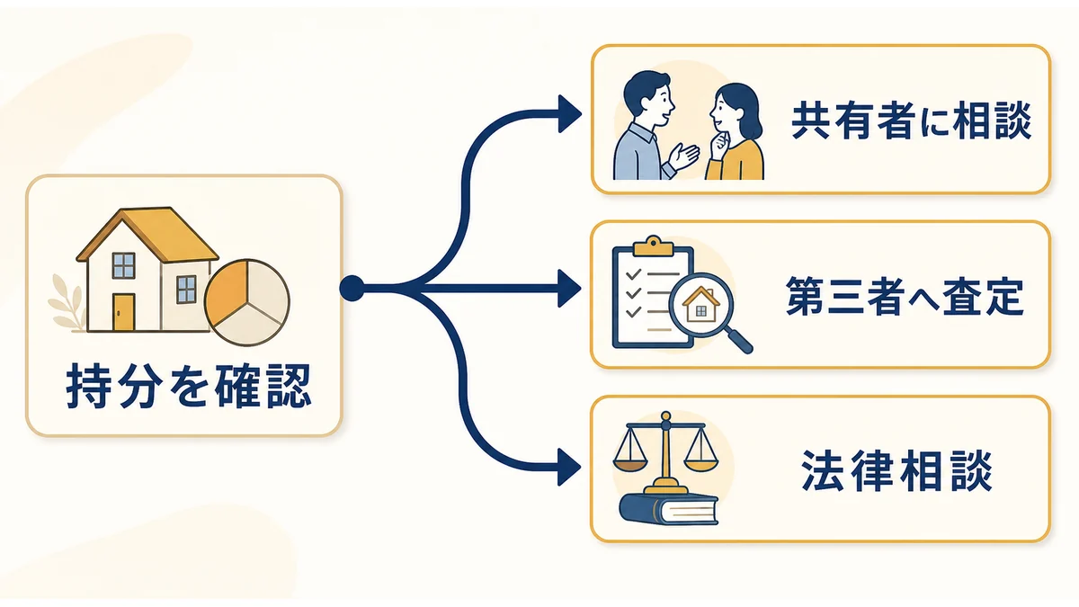 共有持分を売る前の判断分岐図