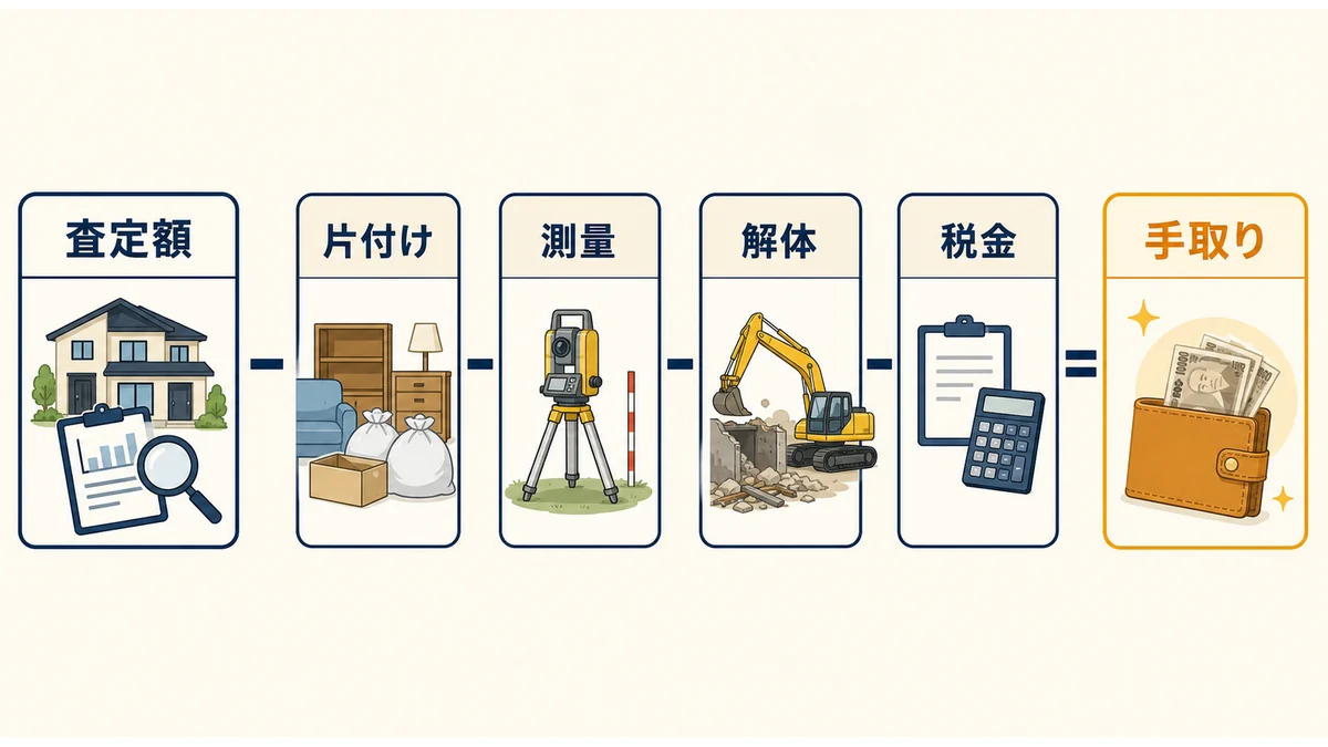 訳あり不動産の売却先を比べる図
